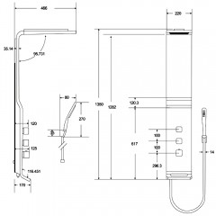 Душевая панель Cerutti Sella B CT8989