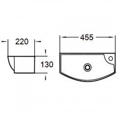 Раковина WeltWasser Aisbach 7946 GL-WT R