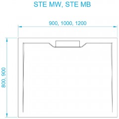 Поддон из искусственного камня RGW STE-108MW 100x80 52342810-15