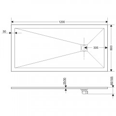 Поддон из искусственного камня Grossman Strong 120x80 GR-S180120Q