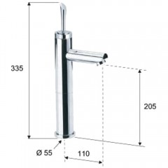 Смеситель для раковины Remer Jazz J11L