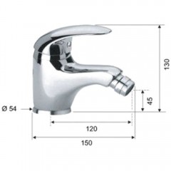 Смеситель для биде Remer Giga G21