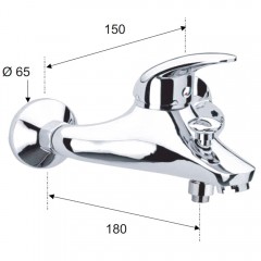 Смеситель для ванны Remer Ten T05