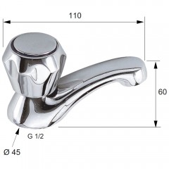 Кран для раковины Remer Export 15EX