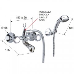 Смеситель для ванны Remer Y-YG 02SY