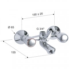 Смеситель для ванны Remer Y-YG 07Y