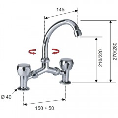 Смеситель для раковины Remer Y-YG 14YG