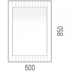 Зеркало Corozo Терра 60 SD-00001326
