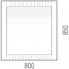 Зеркало Corozo Терра 80 SD-00001327