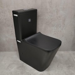 Унитаз Bloomix Sherl 2604 matt black безободковый