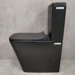 Унитаз Bloomix Sherl 2604 matt black безободковый