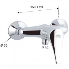Смеситель для душа Remer Giga G38