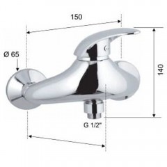 Смеситель для душа Remer Ten T31