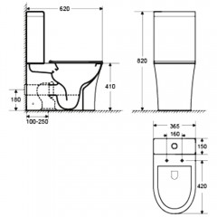 Унитаз Cerutti Adige MB CT9244 безободковый