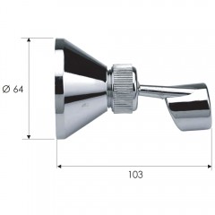 Держатель ручного душа Remer 335P