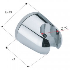 Держатель ручного душа Remer 339F