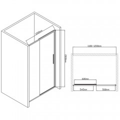 Душевая дверь Vincea Slim-U VDS-2SU120CL