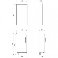 Зеркало ASB-Mebel Адель 40