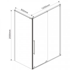 Душевое ограждение Vincea Arno VSR-1A8012CL