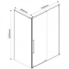 Душевое ограждение Vincea Arno VSR-1A8013CL