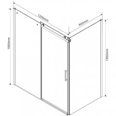 Душевое ограждение Vincea Como VSR-1C9012CL