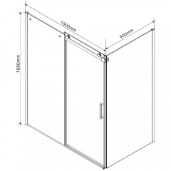 Душевое ограждение Vincea Como VSR-1C9015CL