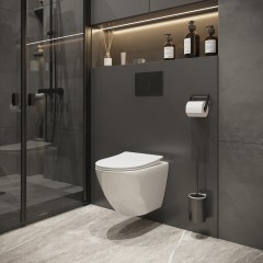Инсталляция Geberit 458.124.21.1 + унитаз Niagara Vista NG-9301 безободковый с сиденьем