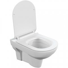 Инсталляция Cersanit Link Pro + кнопка Estetica хром глянцевый + унитаз Cersanit City Clean On DPL EO slim с сиденьем A64121