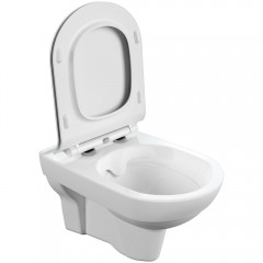 Инсталляция Cersanit Link Pro + кнопка Estetica хром глянцевый + унитаз Cersanit City Clean On DPL EO slim с сиденьем A64121