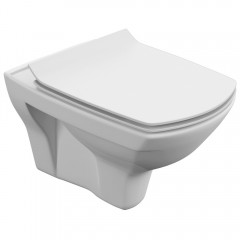 Инсталляция Cersanit Vector + кнопка Corner белый + унитаз Cersanit Carina XL Clean On DPL EO slim с сиденьем A64119