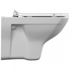 Инсталляция Cersanit Vector + кнопка Corner белый + унитаз Cersanit Carina XL Clean On DPL EO slim с сиденьем A64119