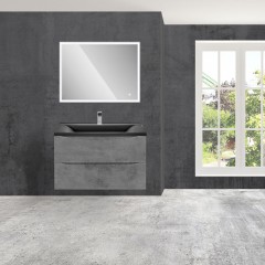 Тумба с раковиной из искусственного камня Vincea Mia 800 Beton