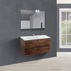 Тумба с раковиной из искусственного камня Vincea Mia 900 R.Wood