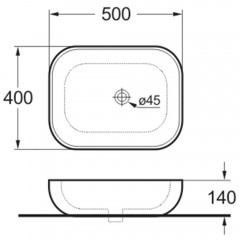 Раковина накладная Vincea VBS-101MG