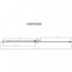 Душевая дверь Vincea Dice VDS-4D140CL