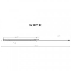 Душевая дверь Vincea Dice VDS-4D160CLB