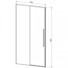 Душевая дверь Vincea Slim-N VDS-4SN120CL
