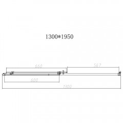 Душевая дверь Vincea Slim-N VDS-4SN130CLB