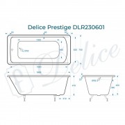 Ванна чугунная Delice France Prestige 180x75 DLR230601