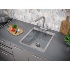 Мойка кухонная Paulmark Kroner PM214551-BS