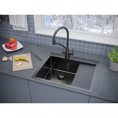 Мойка кухонная Paulmark Kroner PM225951-GML