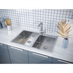 Мойка кухонная Paulmark Kroner PM237851-BS