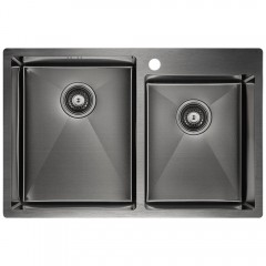 Мойка кухонная Paulmark Kroner PM237851-GM