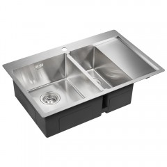 Мойка кухонная Paulmark Kroner PM227851-BSL