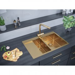 Мойка кухонная Paulmark Union PM537851-BGR