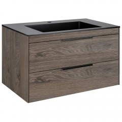 Тумба с раковиной Vincea Chiara 2D 800 R.Oak