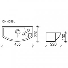 Раковина Ceramica Nova Element CN6038L