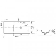 Раковина Ceramica Nova Element CN7015