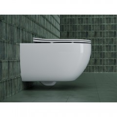 Унитаз подвесной Ceramica Nova Long CN3015 безободковый