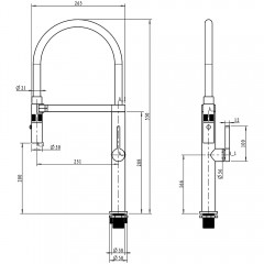 Смеситель для кухни Paulmark Leader Le214101-BG